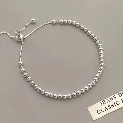 925 Silver Plated Cubic Zirconia Four Leaf Clover Bracelet for Women Adjustable Chain Jewelry 18k Gold Plated Fashion Accessory