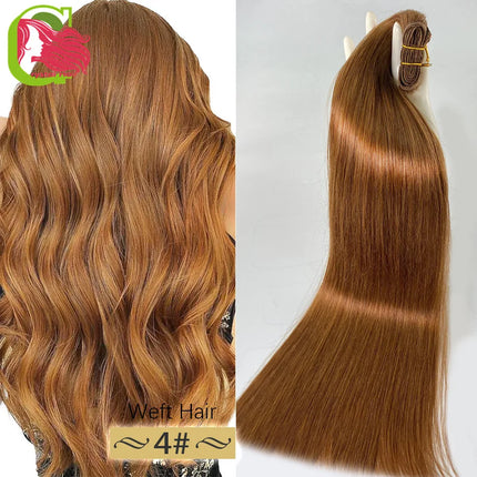 Super Full Drawn Vietnam Weft Hair Highlight Color Human Hair Bundles bone Straight Hair Weave Mixed Color Piano Color Bundles