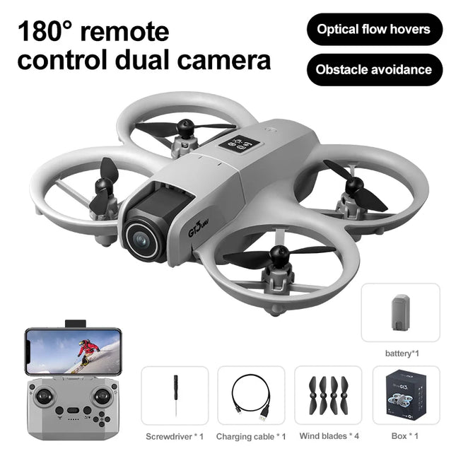 GT3 RC Quadcopter Drone 4K Dual Aerial HD Photography Optical Flow Positioning Obstacle Avoidance UAV Remote Control Quadcopter