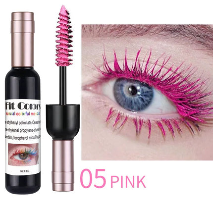 1PC Colorful Eyelash Mascara EyeLashes Extension Curling Lengthen White Purple Cosplay Makeup Glitter Point Diamond Mascara