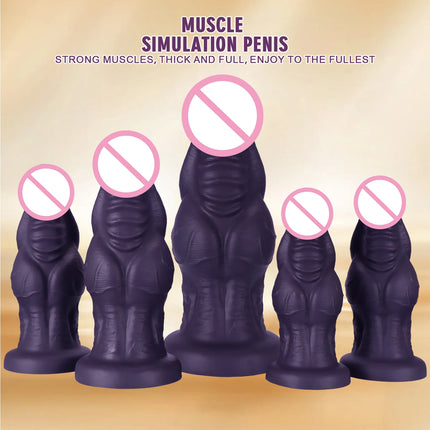 S-XXL Huge Anal Plug Liquid Silicone Soft Conical Butt Plug Big Anal Dildos for Women Men G-spot /prostate Massage 18+ Sex Toys