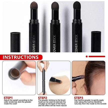 6 Colors Hairline Concealer Pen Waterproof Eyebrow Dye Pencil Beard Foundation Hair Line Cover - for Hairline, Eyebrows & Beard