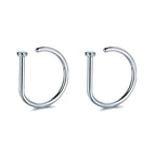 2pcs-Siliver / 20G(0.8mm-Dia.8mm)