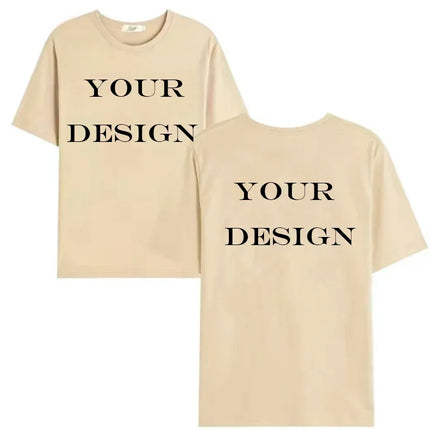Unisex Cotton Tshirt Customized Printed Fashion T Shirt Harajuku Top DIY Your Like Photo or Logo T-shirt Fashion Custom Top