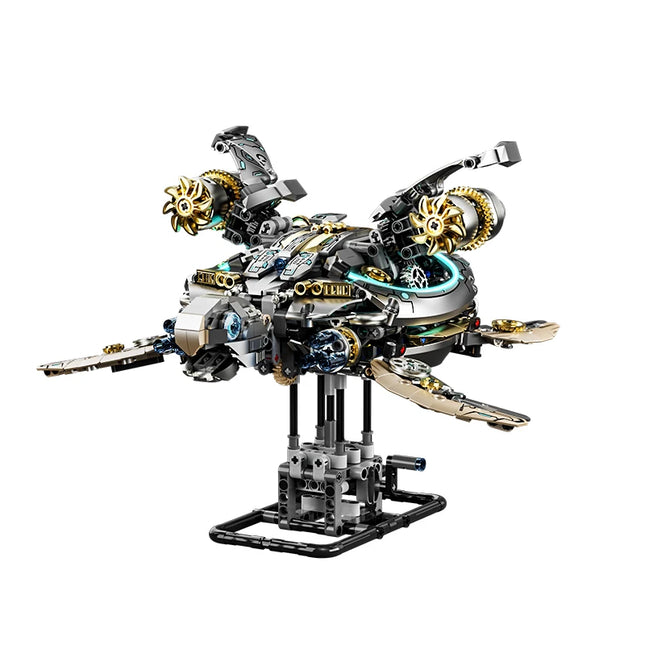 13097 Mechanical Turtle Building Blocks DIY MOC Model Desktop Decor Adult Collectible Gift Birthday Holiday 1277PCS