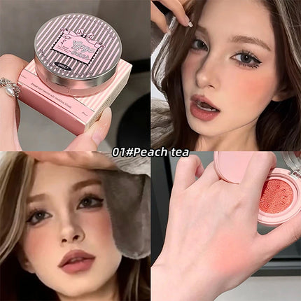 Sweet Color Translucent tender Air cushion blush Pink Powder blush to improve the complexion of Korean vitality young girl