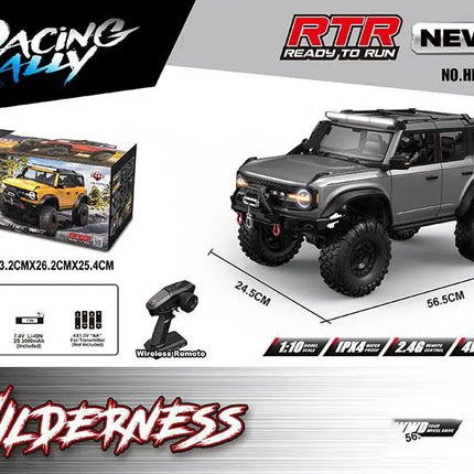 Huangbo R1001 1/10 Rc Car 2.4g Full Scale Simulation Climbing Off-Road Vehicle Model Adult Boys Remote Control Toys Xmas Gift