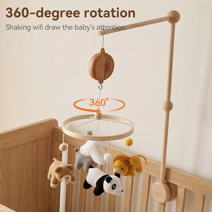 Baby Rattle Toys 0-12 Month Newborn Mobile Crib Musical Music Box Bed Bell Toy Holder Bracket Hanging Toy Rattle Accessories