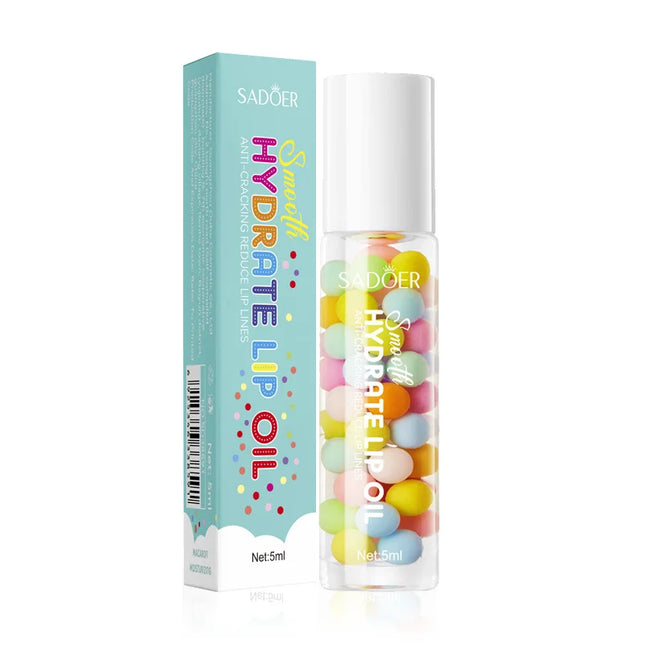 1/2/3pcs SADOER Macaron Moisturizing Lip Oil Plump Lips Cream Hydrating Lip Balm Lip Plumper for Beauty Lips Skin Care