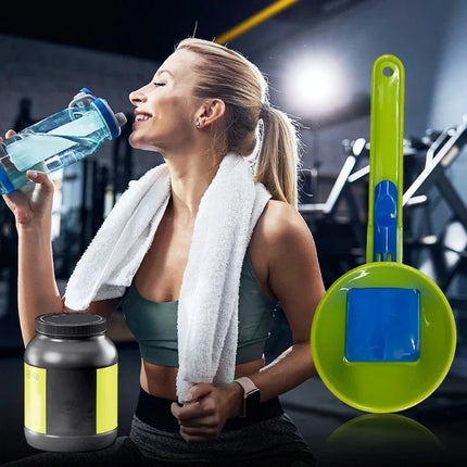 Durable PP Material Mess-Free Protein Powder Scoop Sliding Funnel Measuring Spoonfor Supplement Kitchen Gadget for All Occasions
