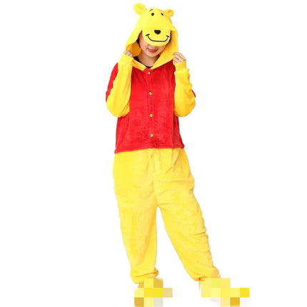 Stitch Pluto Eeyore Tiger Onesies Kigurumi Cosplay Costume  Animal Piglet Tigger Olaf Anime Pajamas Adults Jumpsuits Homewear