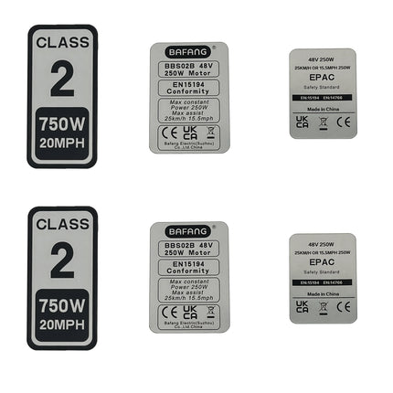 PVC Sticker Electric Bicycle Sticker Bafang Motor Label Sticker For BAFANG 36V 250W/48V 750W01/BBSHD E-bike Accessories