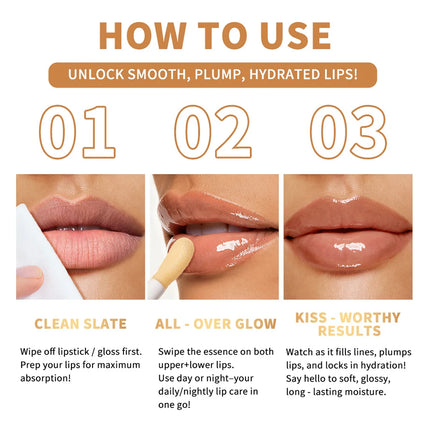 2pcs/set Honey Chocolate Lip Glaze Gloss Long-lasting Moisturizing Lip Oil Enhancing Complexion Reducing Lip Lines Lip Glosses