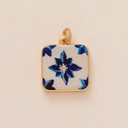 Dopamine pendant necklace, DIY fruit food love pendant, copper material, gold-plated, color preserving