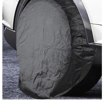 4pcs Universal Wheel Tire Covers Waterproof Oxford UV Sun Protectors Wheel Tire Covers for Camper Car Truck 27-32 inch