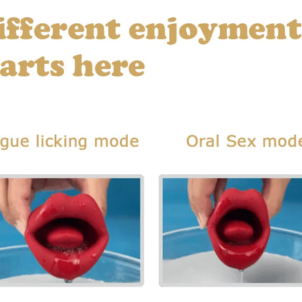 Powerful Licking Vibrator for Woman Tongue Sucking Clitoris Stimulator G Spot Sucker Oral Nipples Massager Sex Toys for Adult