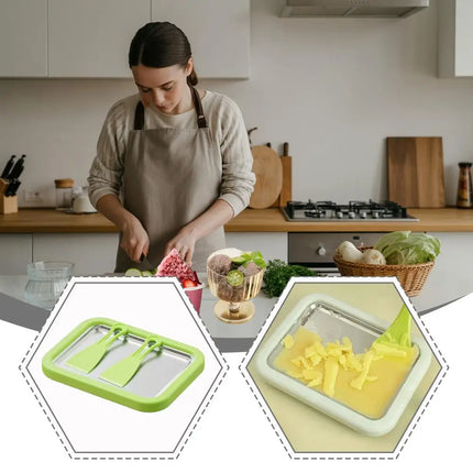 Household Small Stainless Steel Ice Stir Fry Machine - Spot Summer Yogurt Maker Children Homemade Yogurt Pudding Stir Fry Plate