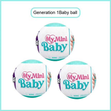 ZURU 5 SURPRISE My Mini Baby Series 1 Single Capsuleby Collectible Mystery Capsule Toy for Realistic Miniature Baby Playset and