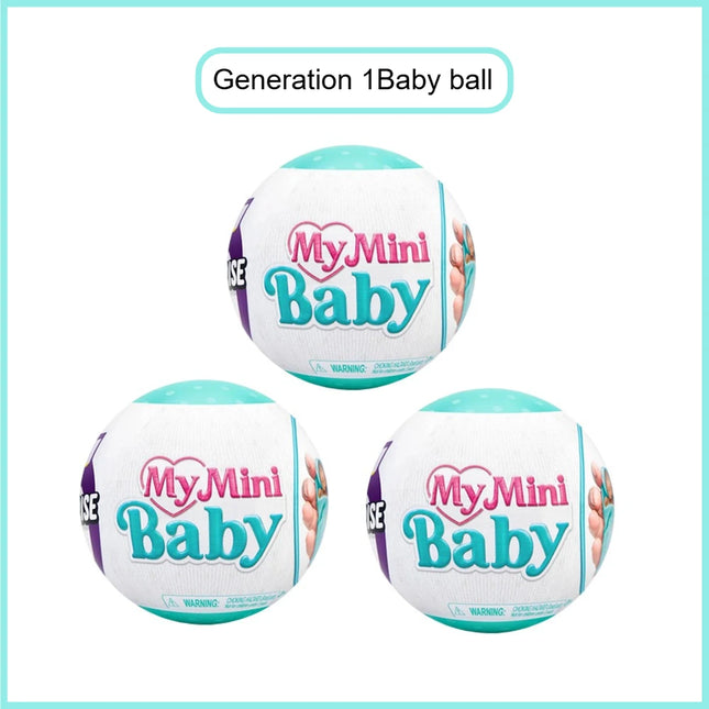ZURU 5 SURPRISE My Mini Baby Series 1 Single Capsuleby Collectible Mystery Capsule Toy for Realistic Miniature Baby Playset and