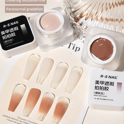 RSNAIL 1/2PC Nail Concealer Gel Nail Polish Slapped Gradient Effect Lacquer Concealer Gel UV Soak Off Varnish for Nail Art Salon