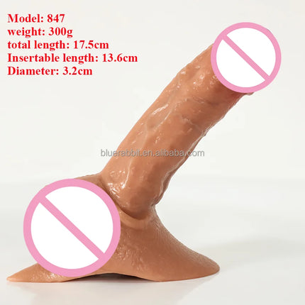 GF Ftm Packers Wholesale 2-in-1 Ultra Soft Silicone Hollow Penis Sleeve with Large Scrotum Prosthetic Stroker