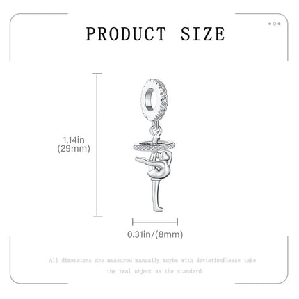 2025 Classic Ballet Pendant Fit Bracelet Diy For Women Daily Wear mermaid Cheerleading Charm Fashion Jewelry Love Birthday Gift
