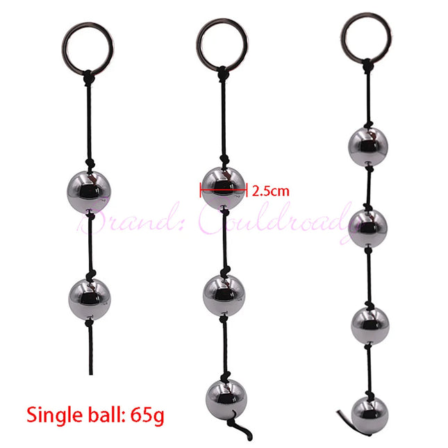 Metal Anal Beads Butt Plug Silicone Rope Ben Wa Geisha Balls Weighted Vaginal Kegel Exerciser Erotic Sex Toys for Woman