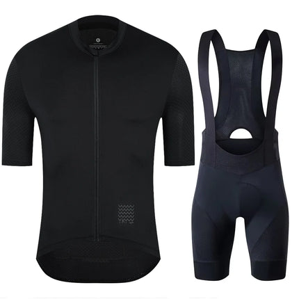 YKYWBIKE Men's Cycling Jersey Set Cycling Bib Shorts Classic MTB Kit Breathable Bike Clothes Bicycle Maillot Cycling Clothing