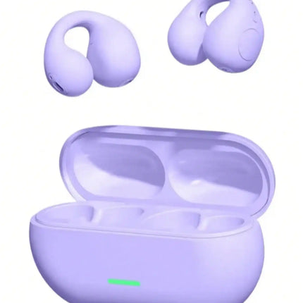 Fone Bluetooth Headset 5.3 Wireless Air Conduction Headphones Clip Ear Music Noise Canceling HD Call Sports Gaming Earphone