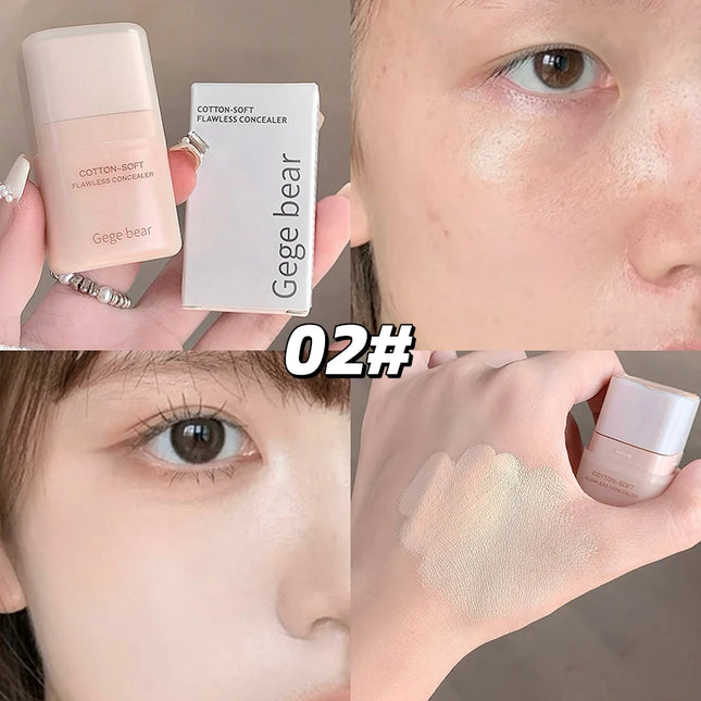 Moisturizing Natural Concealer Cream Covers Acne Marks Dark Circles Beige Tone Matte Brighten Face Gege Bear Concealer Makeup