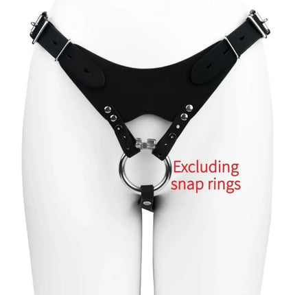 Auxiliary Chastity Belt PU Leather Band For Metal Cock Cage Belts Male Chastity Cage Accessory Harness Sex Toys For Men