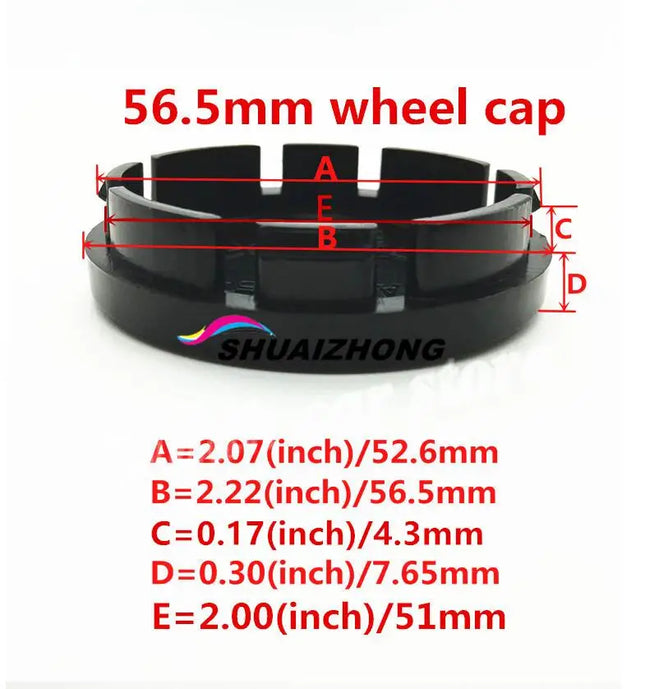 4pcs 3D new black for 56mm 60mm 65mm 68mm Car emblem Wheel hub Center Cap Badge covers sticker Decal styling Accessories
