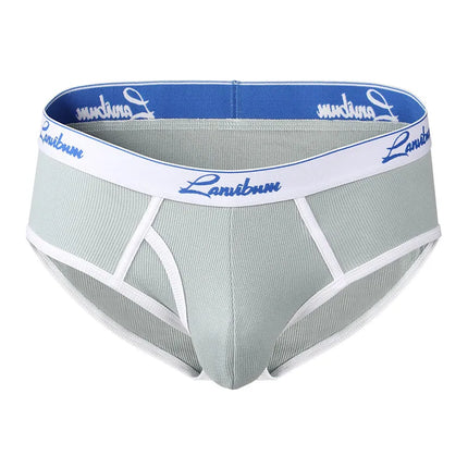 New Men's Underwear Mid Waist Thread Cotton Breathable Solid Color Youth Underwear Men's Triangle Pants LA674