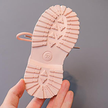 Bota Kid Boots Kid Fashion Boots Autumn Winter Boys British Plush Short Boot Girl Ankle Boots French Boy/ Girls Boots Kid Shoes