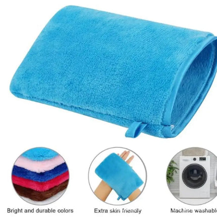 1Pc Colorful Makeup Remover Cleansing Gloves Reusable Soft Microfiber Face Care Towel Beauty Facial Cleansing Cloth Skin Care