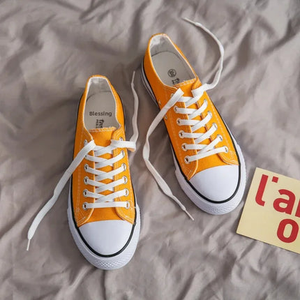 Unisex Casual Canvas Flat Shoes Spring Summer Breathable Rubber Sole Comfortable Slip-On Adults Flat Heel Fashionable Trendy