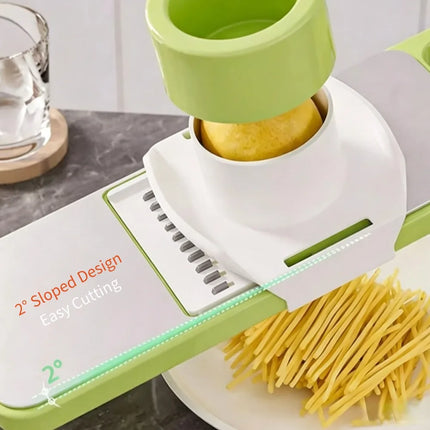 Hot Multifunctional Vegetable Cutter Mandoline Slicer 5 Blades Food Chopper Stainless Steel Grater for Potato Carrot Cucumber