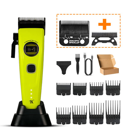 Professional Hair Clipper DKBAG 7500RPM External Rotor Brushless Motor Barber DLC Echo Blade Base Charger Hair Trimmer for Man
