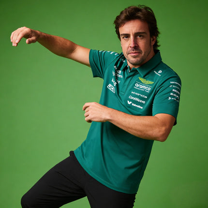 Aston Martin F1 Team 2026 Fernando Alonso Driver Polo T-shirt, 2026 Aston Martin Team ALONSO Fan Shirt, Motorcycle Polo
