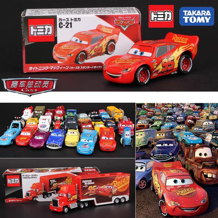 Takara Tomy Cars Lightning McQueen Jackson Storm Alloy car model die-casting collection gift giving classic children's gift toys