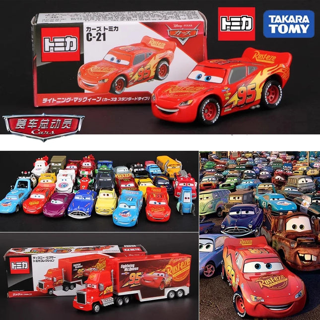Takara Tomy Cars Lightning McQueen Jackson Storm Alloy car model die-casting collection gift giving classic children's gift toys