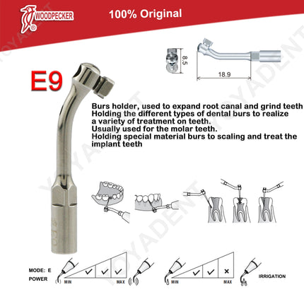 Woodpecker Tips DTE Dental Ultrasonic Endo Scaler Tips Scaling Tips Fit EMS UDS NSK SATELEC Scaler Handpiece Dentistry Tools