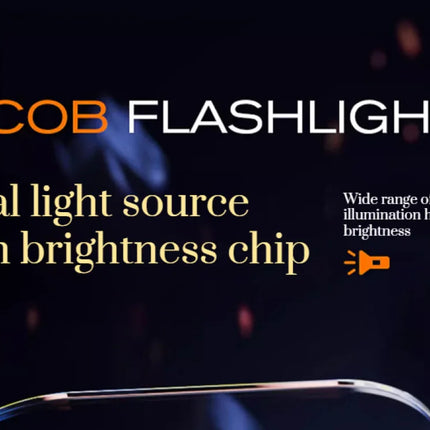 1200MAH Rechargeable Pocket Flashlight Portable Side COB Torch with Clip Tail Magnet Light 7 modes Outdoor Camping Lantern Send