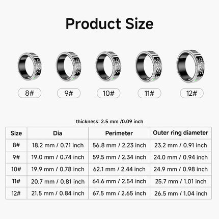 New Smart Ring SR08 LED Display Sleep Health Monitoring 5ATM Waterproof Charging Case Multi Sports Modes Ring For Men Women Gift