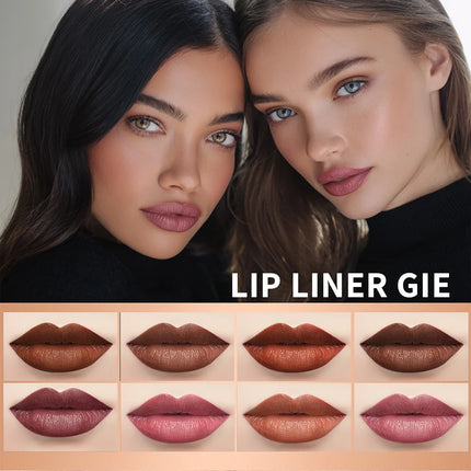 Waterproof Lip Liner Stain Lip Lingerie Long Lasting 8 Colors Transfer Proof Smudge Resistant Color No Bleed Formula Cosmetics