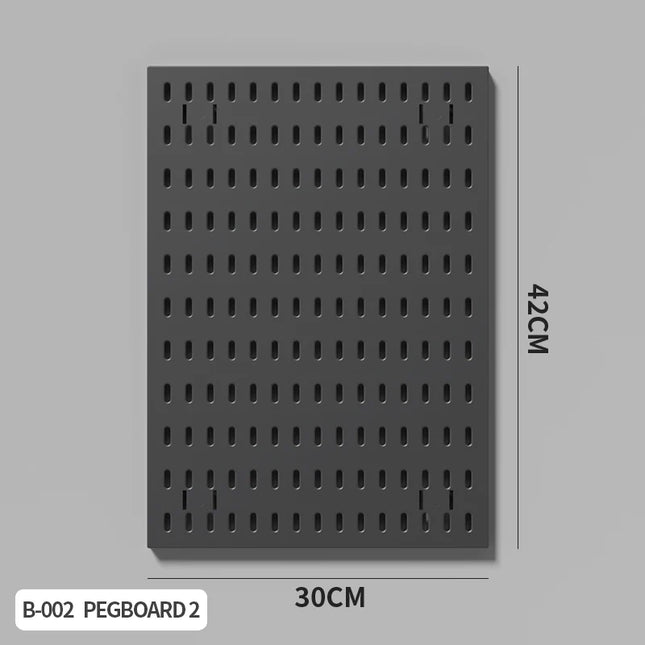 Nordic-Style Wall-Mounted Storage Pegboard: Drill-Free Headphone & Keyboard Stand for Gaming/Study Rooms, Also for Display