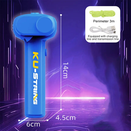 String Rope Glow in The Dark String Rope Launcher Luminous Portable Handheld String Stress Relief Toy For Kids Party Gift