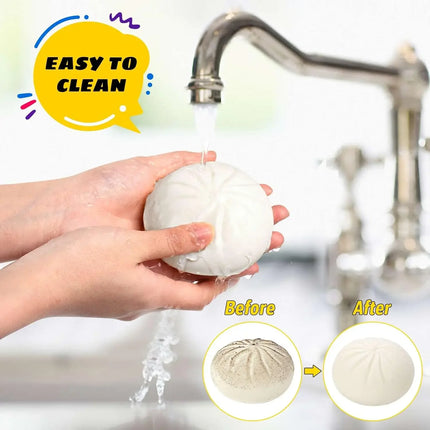 Squishes Stress Balls Fidget Sensory Toys Simulation Food Squishies Bun with Steamer Squeeze Dough Ball Gifts