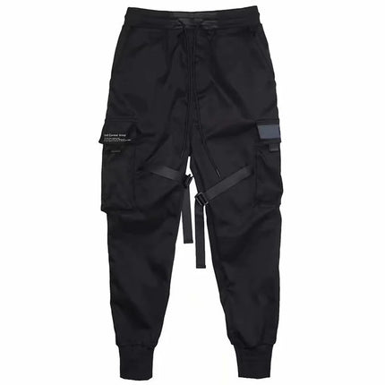 Men's Techwear Pants Cotton Streetwear Black Cargo Trousers Youth Harem Pants Joggong Sportswear Trendy Jogger 2024 Z1A1