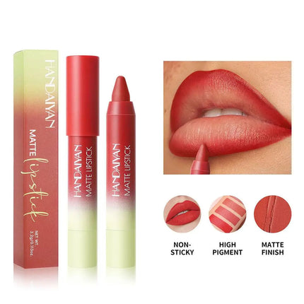 Lipliner Lip Liner Waterproof 8 Color Matte Crayon High Color Rendering Waterproof Cup Free Lipstick Tubular Lipliner Lasting